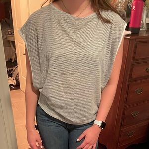 Michael Stars mesh light grey tank